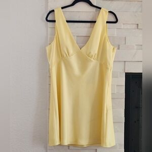 Gianni Bini Yellow Mini Dress Size LARGE